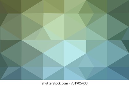 Light Blue, Green vector blurry triangle background design. Geometric background in Origami style with gradient. 