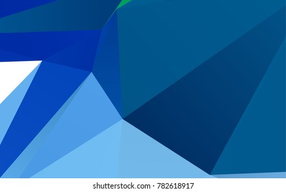 Light Blue, Green vector blurry triangle background. An elegant bright illustration with gradient. A completely new design for your business.