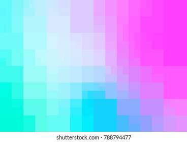 Light Blue, Green vector blurry rectangle background design. Geometric background in Origami style with gradient. 