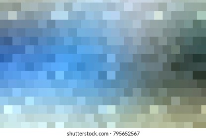 Light Blue, Green vector blurry rectangular background. Geometric background in square style with gradient. The pattern can be used for brand-new background.