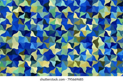 Light Blue, Green vector blurry arched template. A completely new color illustration in a vague style. The completely new template can be used for your brand book.