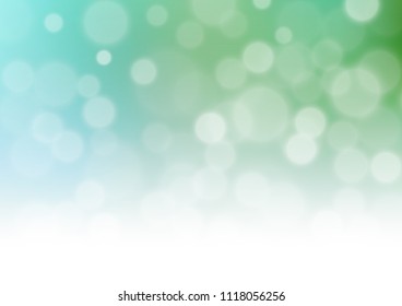 Light Blue, Green vector bokeh template. A completely new color illustration in a bokeh style. The template for backgrounds of cell phones.