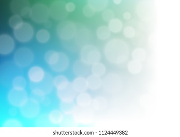 Light Blue, Green vector bokeh pattern. Glitter abstract illustration with an elegant design. A new texture for your design.