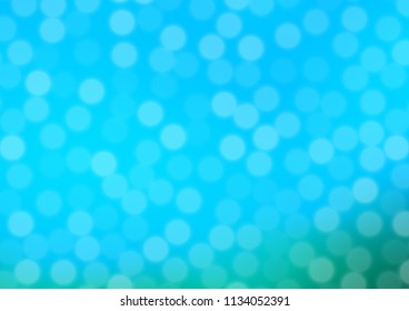 Light Blue, Green vector bokeh and colorful pattern. Colorful illustration in abstract style with gradient. The template can be used for your brand book.