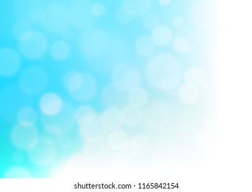 Light Blue, Green vector bokeh template. An elegant bright illustration with gradient. The elegant pattern for brand book.