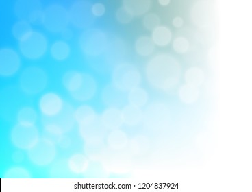 Light Blue, Green vector bokeh and colorful pattern. A completely new color illustration in a bokeh style. The best blurred design for your business.