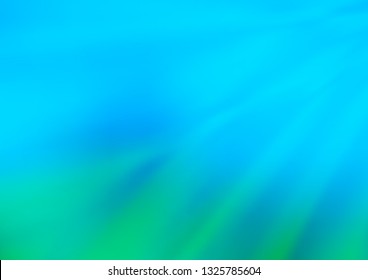 Light Blue, Green vector bokeh and colorful pattern. Modern geometrical abstract illustration with gradient. The best blurred design for your business.