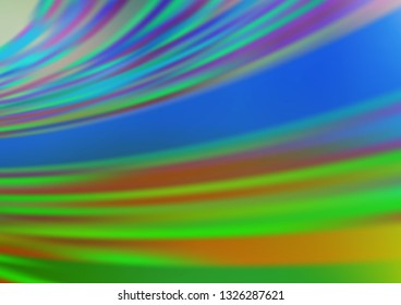 Light Blue, Green vector bokeh template. Colorful illustration in blurry style with gradient. Brand new style for your business design.