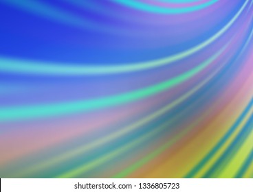 Light Blue, Green vector bokeh template. Colorful illustration in blurry style with gradient. Brand new style for your business design.