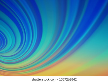 Light Blue, Green vector bokeh pattern. Colorful illustration in abstract style with gradient. A completely new design for your business.