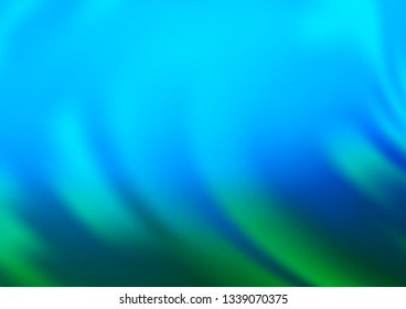 Light Blue, Green vector bokeh pattern. Creative illustration in halftone style with gradient. The elegant pattern for brand book.