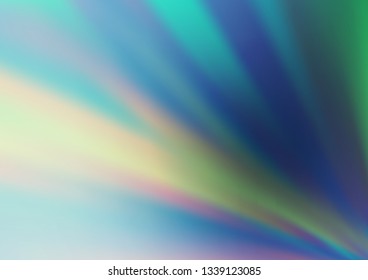 Light Blue, Green vector bokeh and colorful pattern. Modern geometrical abstract illustration with gradient. The blurred design can be used for your web site.