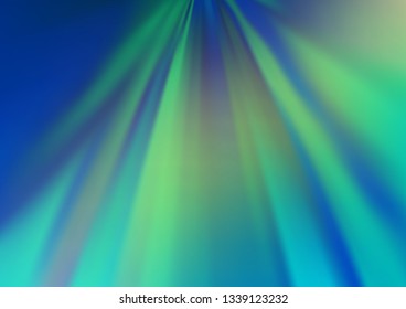 Light Blue, Green vector bokeh and colorful pattern. A vague abstract illustration with gradient. The template for backgrounds of cell phones.