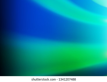 Light Blue, Green vector bokeh template. An elegant bright illustration with gradient. The blurred design can be used for your web site.