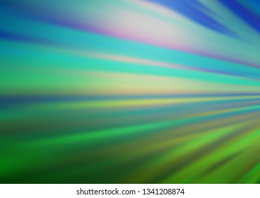 Light Blue, Green vector bokeh template. Colorful illustration in abstract style with gradient. A completely new design for your business.