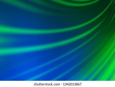 Light Blue, Green vector bokeh and colorful pattern. A vague abstract illustration with gradient. The template for backgrounds of cell phones.