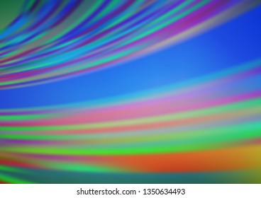 Light Blue, Green vector bokeh template. Creative illustration in halftone style with gradient. A completely new template for your design.