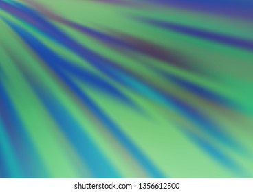 Light Blue, Green vector bokeh template. An elegant bright illustration with gradient. A completely new design for your business.