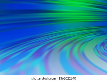 Light Blue, Green vector bokeh pattern. Modern geometrical abstract illustration with gradient. Brand new style for your business design.