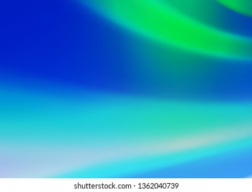 Light Blue, Green vector bokeh and colorful pattern. A vague abstract illustration with gradient. A completely new design for your business.