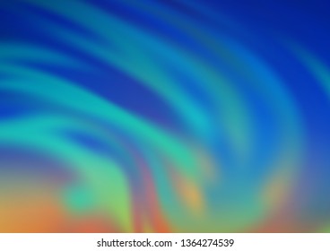 Light Blue, Green vector bokeh template. A vague abstract illustration with gradient. The template for backgrounds of cell phones.