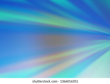 Light Blue, Green vector bokeh and colorful pattern. A vague abstract illustration with gradient. The blurred design can be used for your web site.