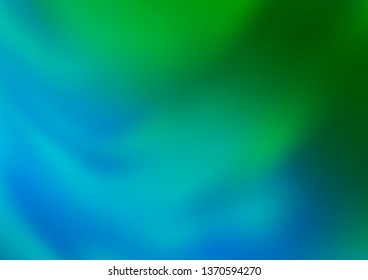 Light Blue, Green vector bokeh pattern. Colorful illustration in blurry style with gradient. A completely new design for your business.