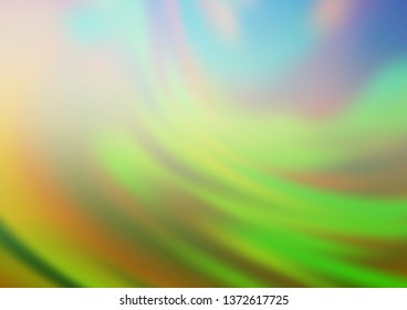 Light Blue, Green vector bokeh pattern. A vague abstract illustration with gradient. A new texture for your design.