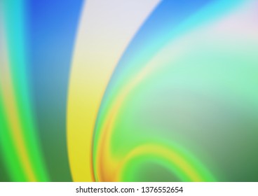 Light Blue, Green vector bokeh template. A vague abstract illustration with gradient. The template can be used for your brand book.