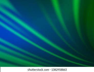 Light Blue, Green vector bokeh template. Glitter abstract illustration with an elegant design. Brand new design for your business.