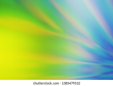 Light Blue, Green vector bokeh pattern. Creative illustration in halftone style with gradient. The template for backgrounds of cell phones.