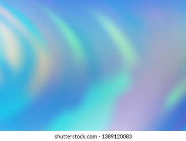 Light Blue, Green vector bokeh and colorful pattern. Glitter abstract illustration with an elegant design. Brand new style for your business design.