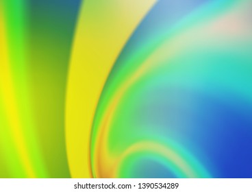 Light Blue, Green vector bokeh template. An elegant bright illustration with gradient. A new texture for your design.