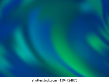 Light Blue, Green vector bokeh and colorful pattern. Modern geometrical abstract illustration with gradient. A completely new template for your design.
