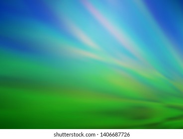Light Blue, Green vector bokeh and colorful pattern. Colorful illustration in abstract style with gradient. A new texture for your design.