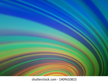 Light Blue, Green vector bokeh pattern. Shining colorful illustration in a Brand new style. A new texture for your design.