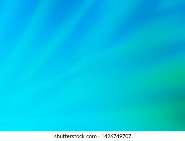 Light Blue, Green vector bokeh template. Colorful illustration in abstract style with gradient. The best blurred design for your business.