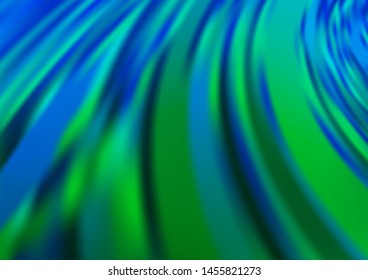 Light Blue, Green vector bokeh pattern. A vague abstract illustration with gradient. A completely new template for your design.