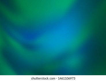 Light Blue, Green vector bokeh and colorful pattern. An elegant bright illustration with gradient. The template for backgrounds of cell phones.