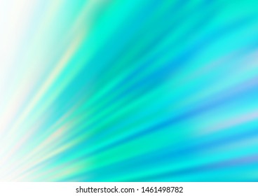 Light Blue, Green vector bokeh and colorful pattern. Colorful illustration in abstract style with gradient. The background for your creative designs.