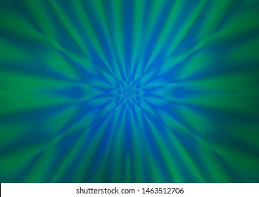 Light Blue, Green vector bokeh template. Modern geometrical abstract illustration with gradient. The elegant pattern for brand book.