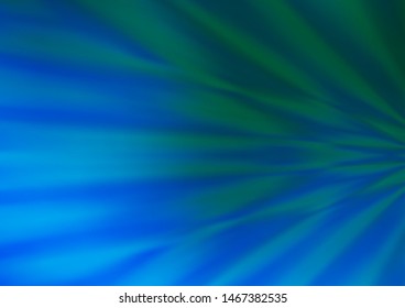 Light Blue, Green vector bokeh template. Modern geometrical abstract illustration with gradient. The best blurred design for your business.