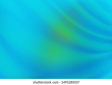 Light Blue, Green vector bokeh pattern. A vague abstract illustration with gradient. Brand new design for your business.