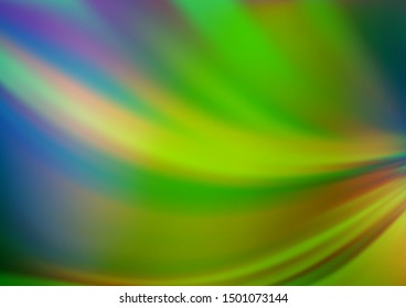 Light Blue, Green vector bokeh and colorful pattern. A completely new color illustration in a bokeh style. Brand new style for your business design.