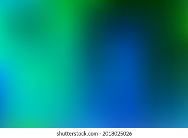 Light Blue, Green vector bokeh pattern. Colorful illustration in blurry style with gradient. Brand new design for your business.