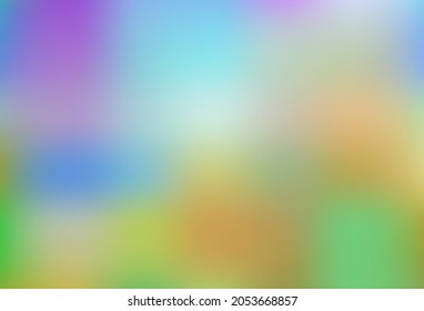 Clara azul, Verde patrón de bokeh vectorial. Ilustración creativa en estilo de semitono con gradiente. Elegante portada para un libro de marca.