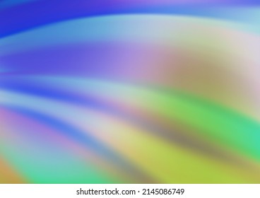Azul claro, patrón de bokeh vectorial verde. Ilustración abstracta geométrica moderna con gradiente. El diseño elegante del libro de marcas.