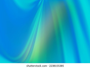 Azul claro, boquilla vectorial verde y patrón colorido. Ilustración abstracta vaga con gradiente. El diseño borroso se puede usar para su sitio web.