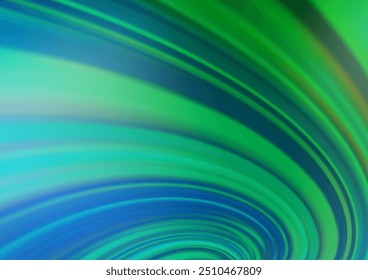 Azul claro, Plantilla de bokeh de Vector verde. Ilustración creativa en estilo semitono con gradiente. Nuevo estilo para el diseño de su negocio.