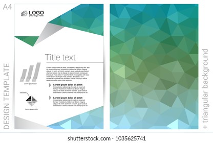 Light Blue, Green vector  brochure for ui, ux design. Blurred decorative design in abstract style with textbox. New design for a poster, banner of your website.